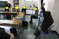 セラバンドを使ったストレッチ